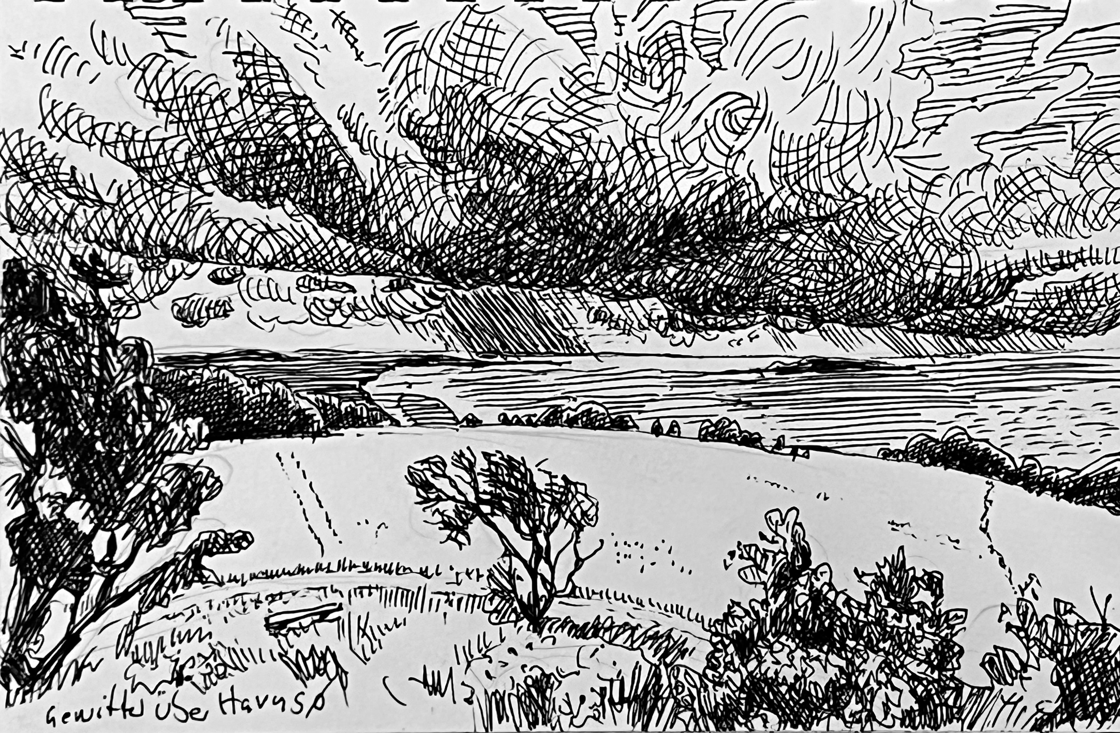 Dänemark - Gewitter über Havnsø