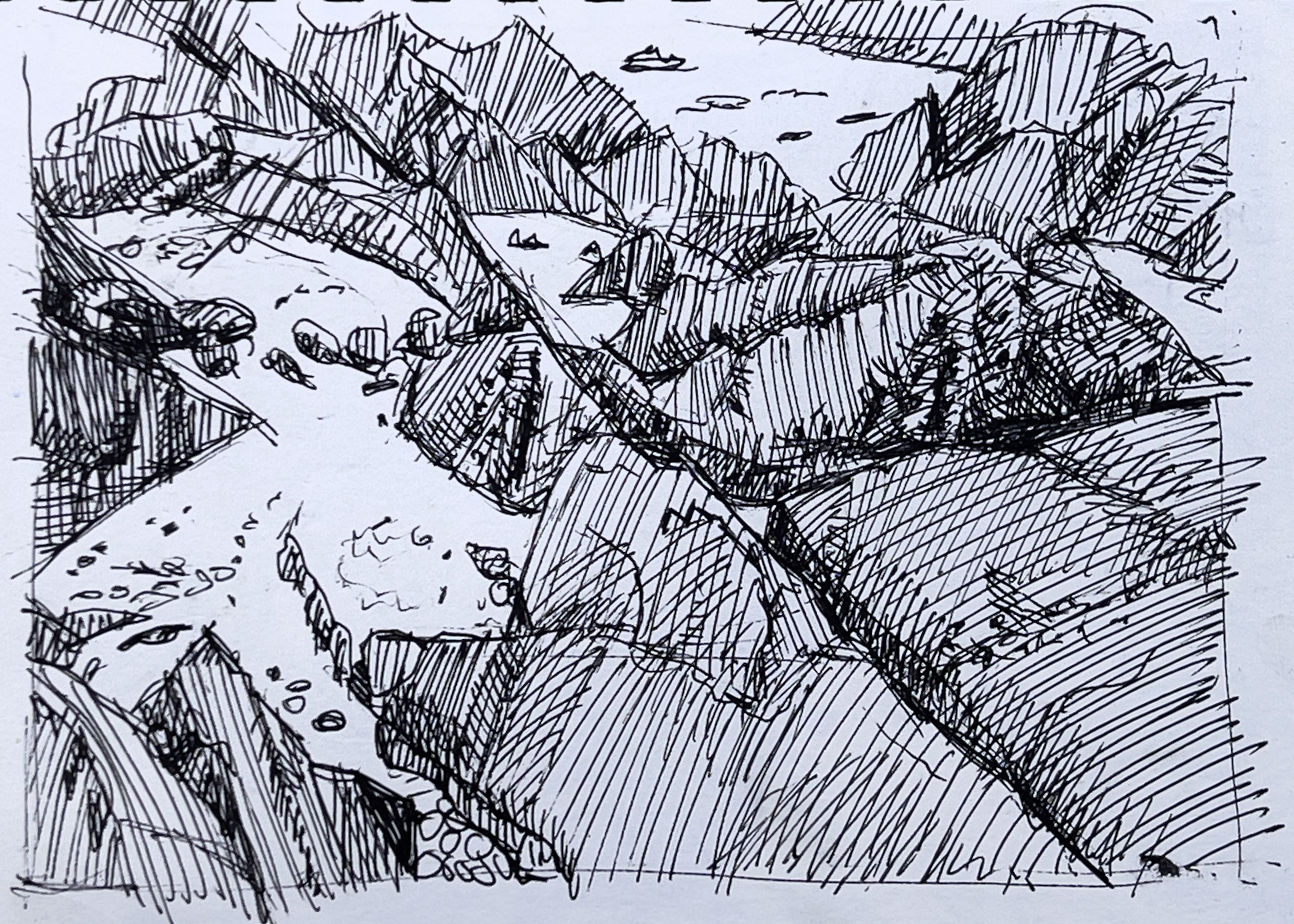 Normandie - Felsenstrand bei Siouville