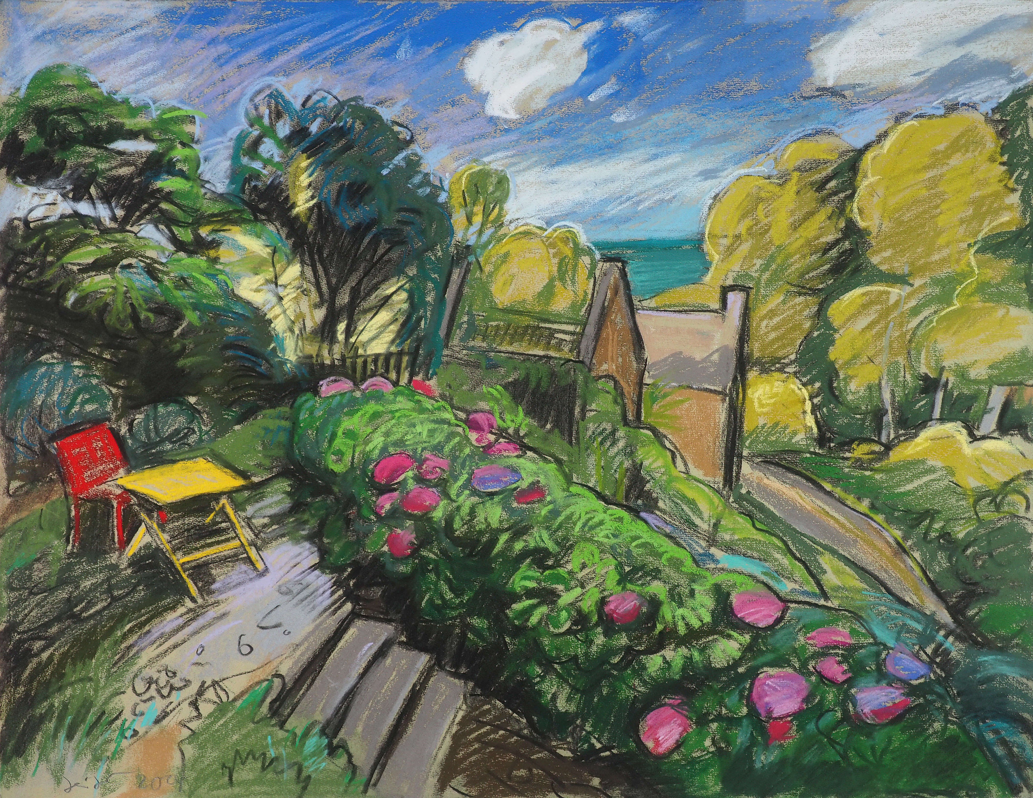 Normandie - Gartenterrasse in Dur Écu