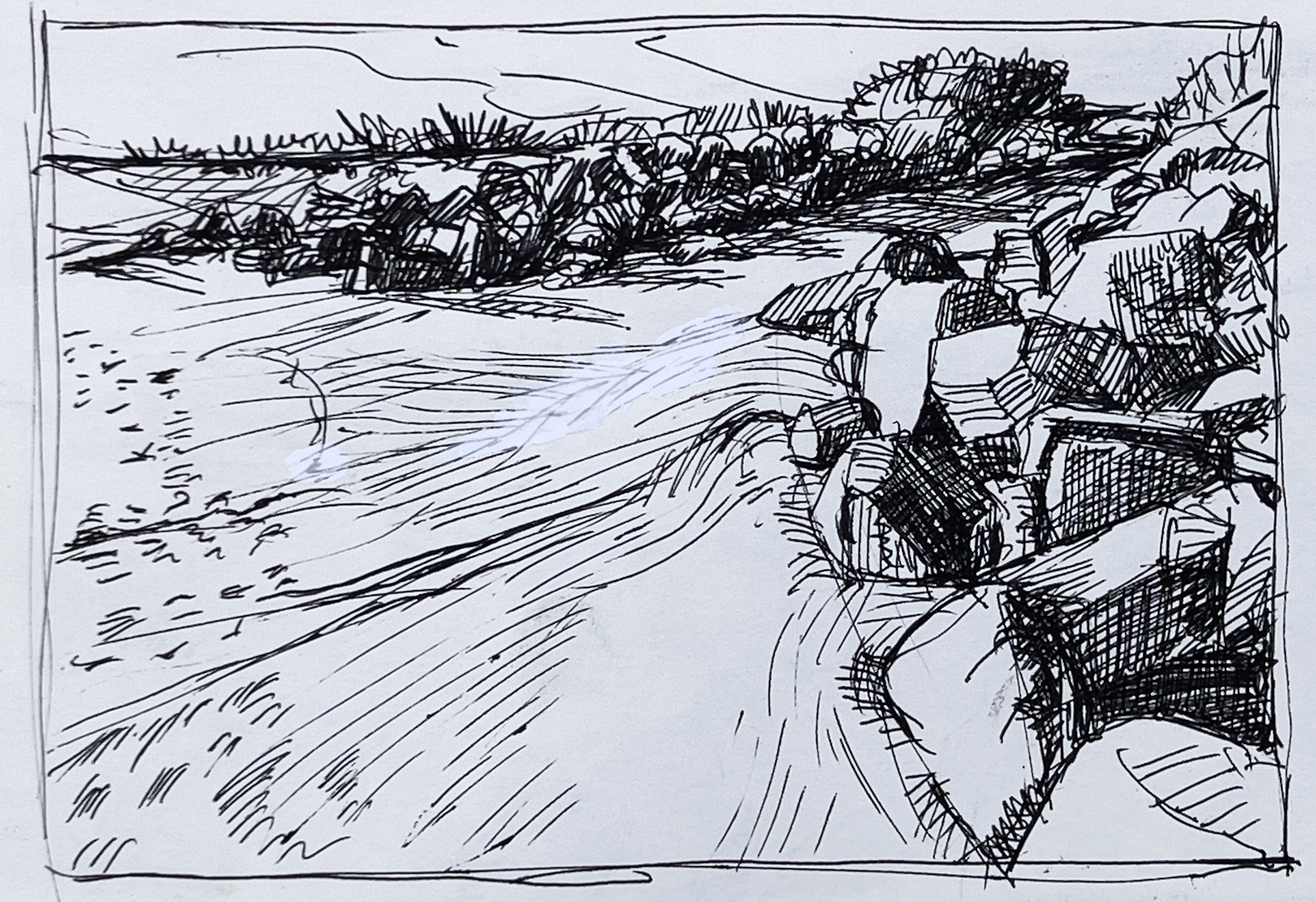 Normandie - Strand bei Nacqueville