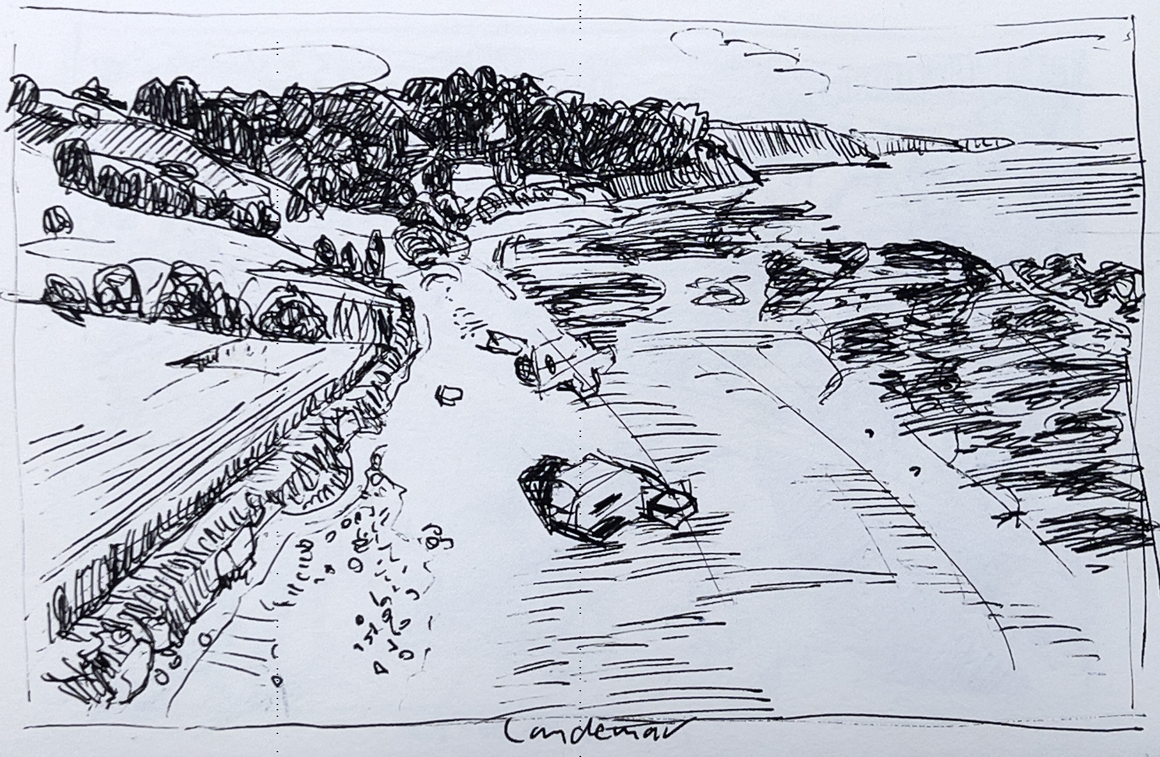 Normandie - Strand mit Bunkerruinen