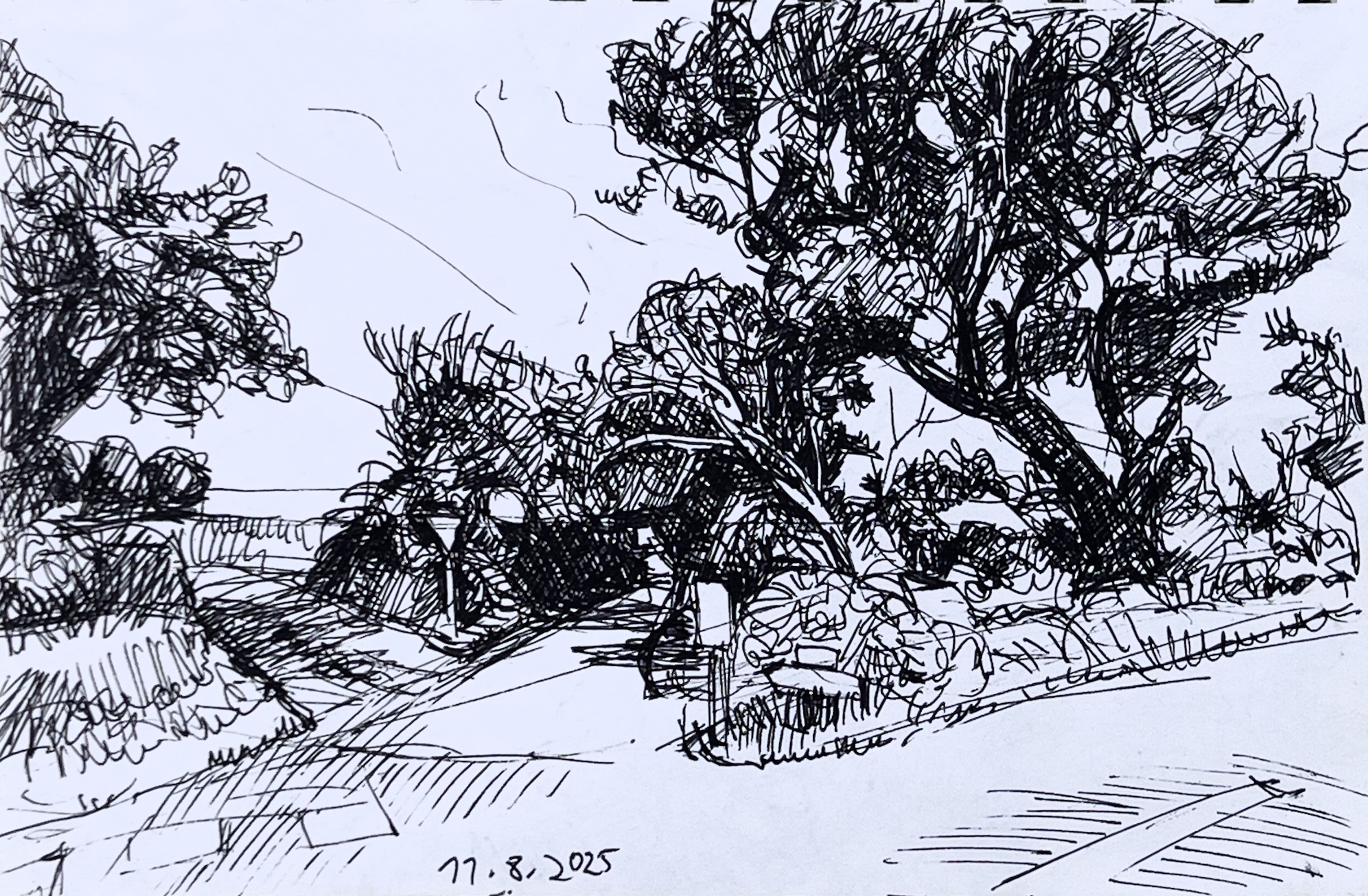 Normandie -Straße zum Meer