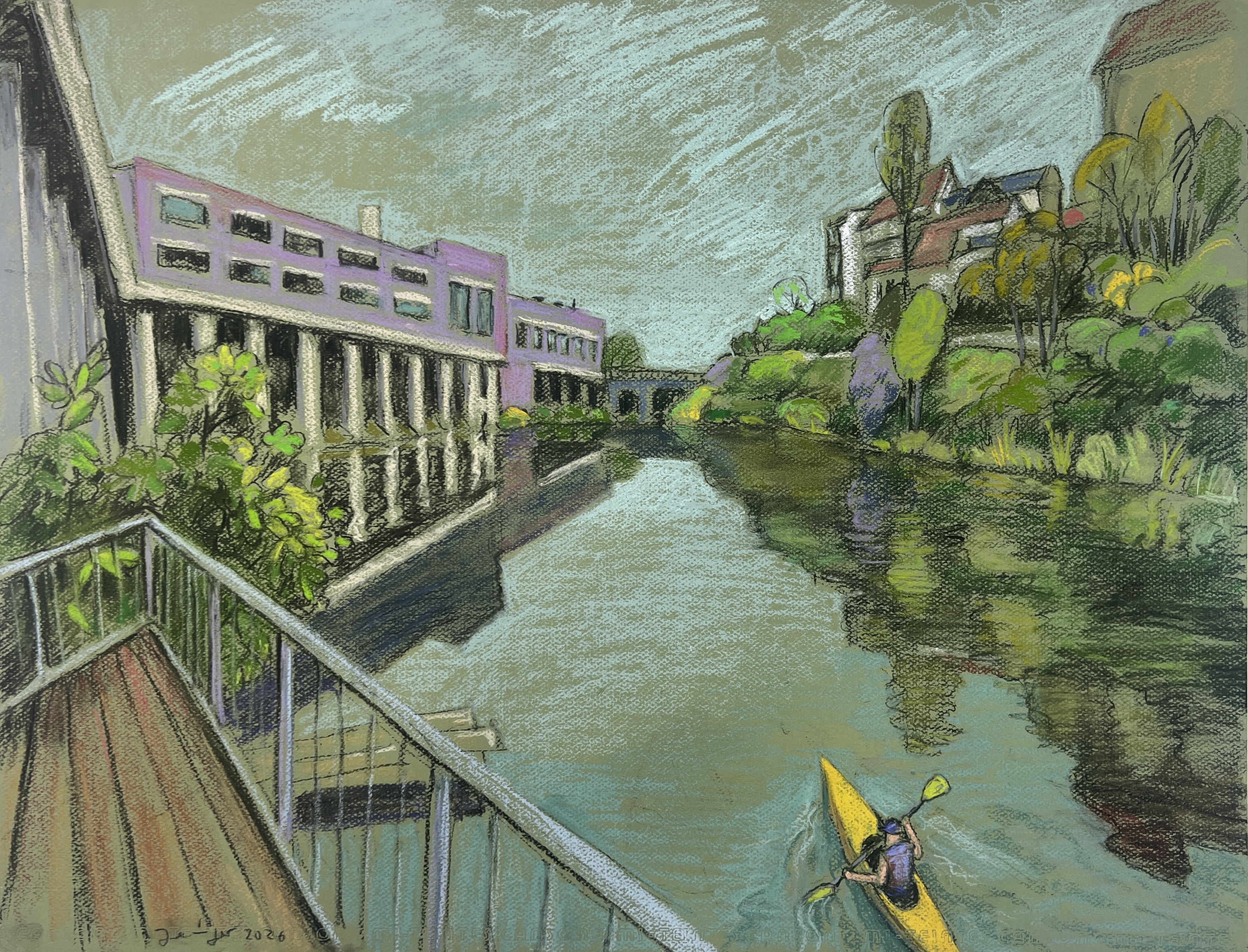 Stelzenhaus am Karl-Heine-Kanal