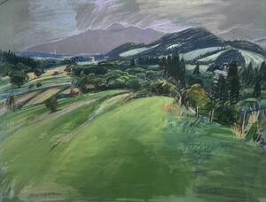 Blick von Stóla zur Niederen Tatra