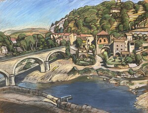 Frankreich - Ardéchebrücke in Balazuc