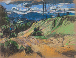 Tatralandschaft mit Stromleitung